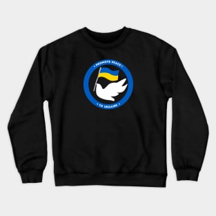 Ukraine Support No War Promote Peace Crewneck Sweatshirt